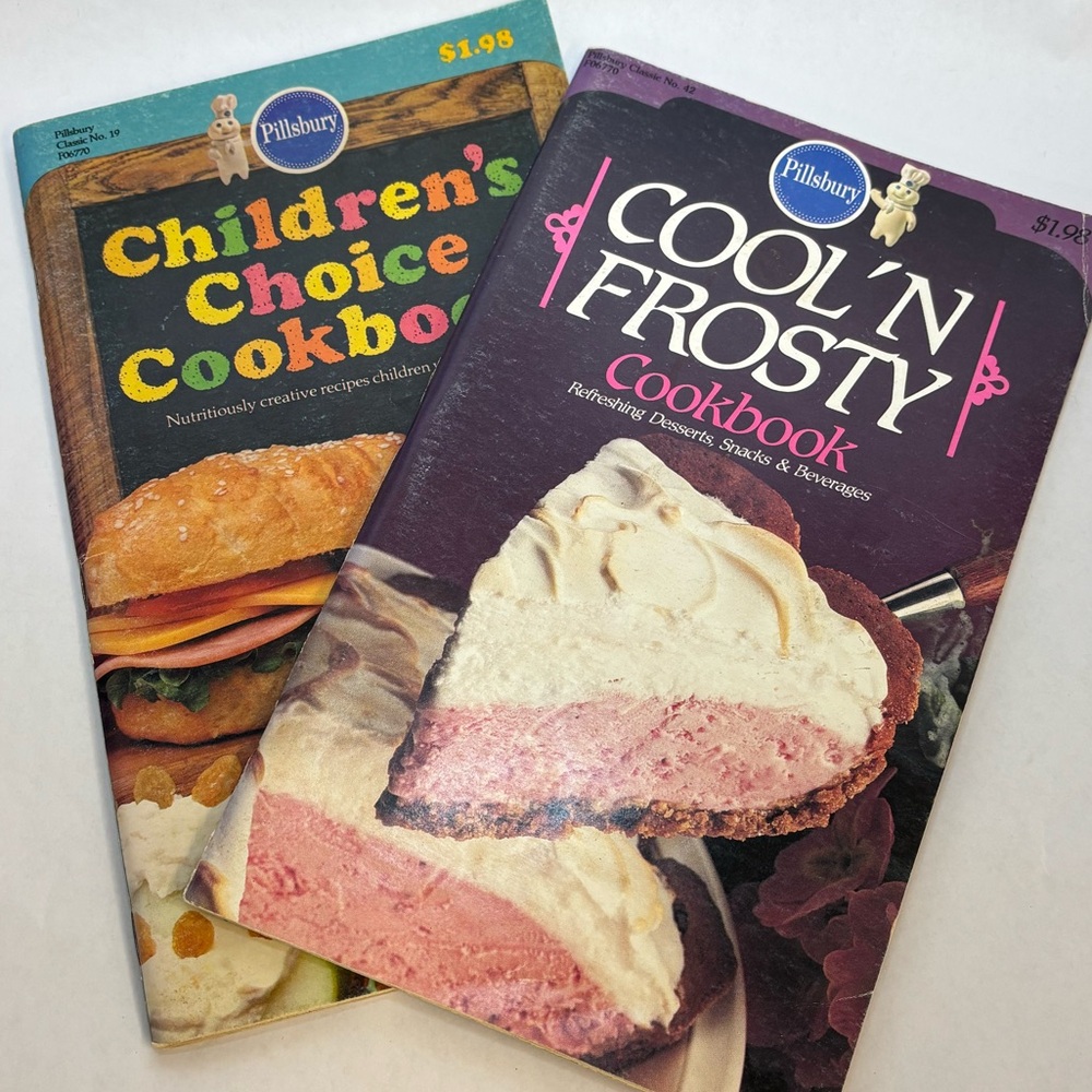 (2) 1980's Pillsbury cookbook magazines